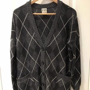 Argyle merino cardigan by Haute Hippie, Small